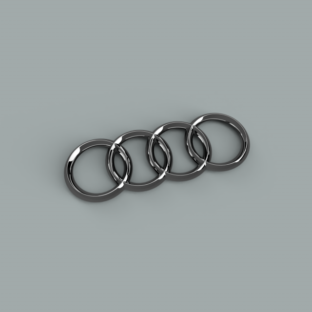 audi logo free Kostenlose 3D-Modell in Autoteile 3DExport