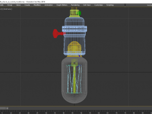 edison classic radio bulb with soket 3D Model