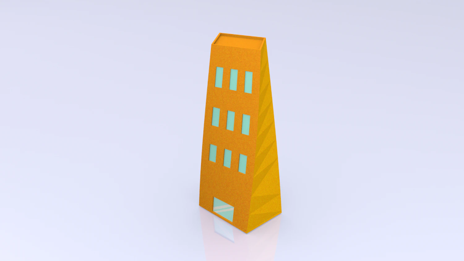 low poly toon building 1 3D Model .c4d .max .obj .3ds .fbx .stl .blend