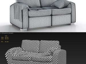 sofa ingelstad Model 3D