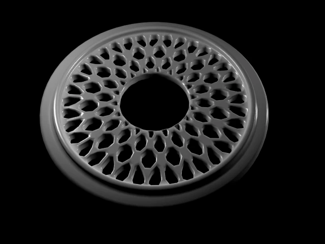 gothic rose window 3D Model .c4d .max .obj .3ds .fbx .stl .blend 