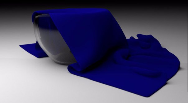 cloth on the glass vase Model 3D .c4d .max .obj .3ds .fbx .stl .blend 