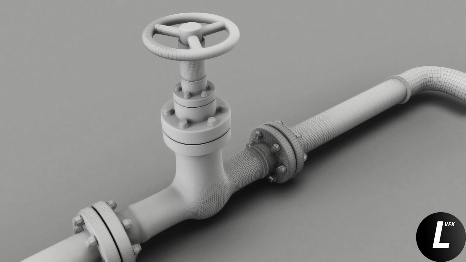 modular gas pipes 3D Model .c4d .max .obj .3ds .fbx .stl .blend