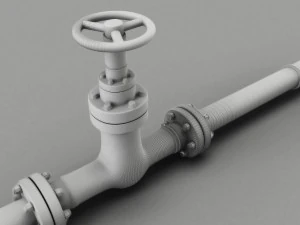 mod&uuml;ler gaz boruları 3D Model