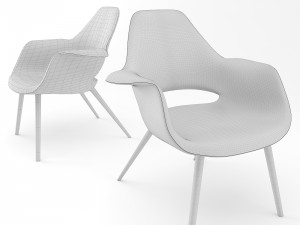 vitra organic chair 3D 模型
