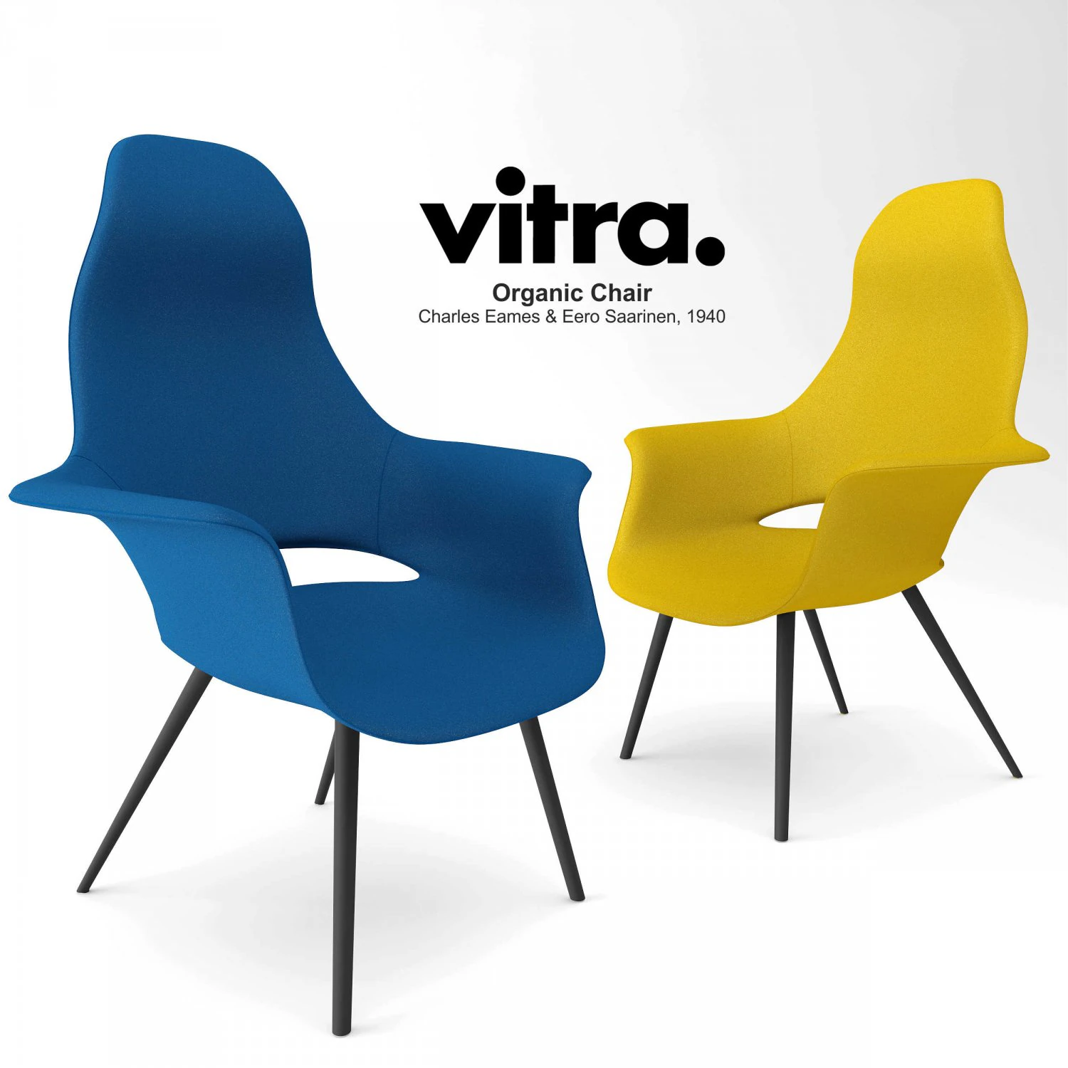 vitra organic chair 3D Model .c4d .max .obj .3ds .fbx .stl .blend 