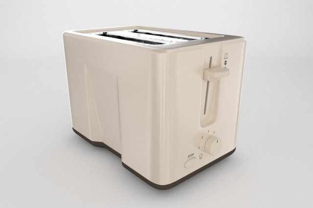 toaster classic design Modèle 3D .c4d .max .obj .3ds .fbx .stl .blend 