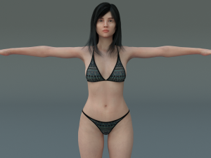female character 3D 模型