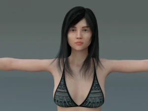 여성 캐릭터 3D 모델