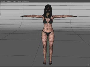 여성 캐릭터 3D 모델