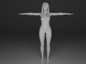 여성 캐릭터 3D 모델