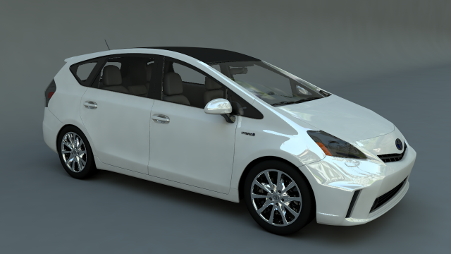 toyota prius v 2011 3D मॉडल .c4d .max .obj .3ds .fbx .stl .blend