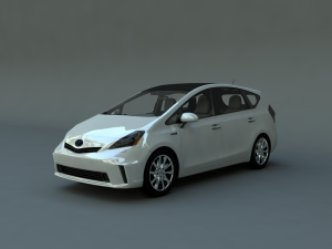 toyota prius v 2011 3D मॉडल