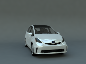 toyota prius v 2011 3D मॉडल