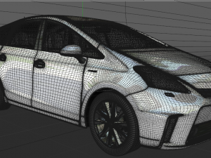 toyota prius v 2011 3D मॉडल