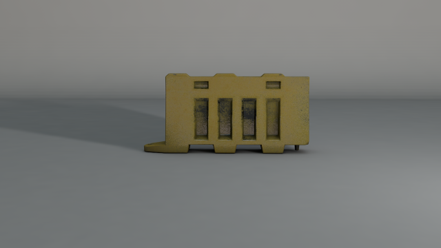 barricade 3D Модель .c4d .max .obj .3ds .fbx .stl .blend 