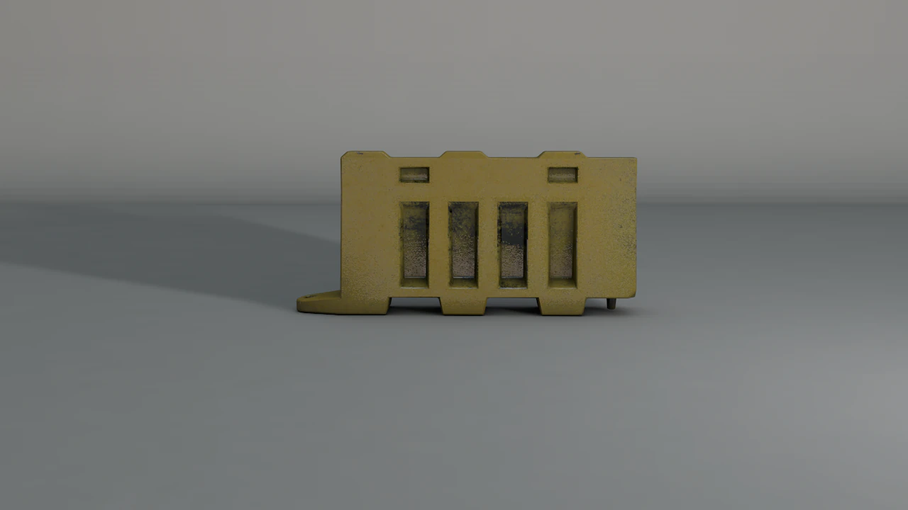 barricade 3D Model .c4d .max .obj .3ds .fbx .stl .blend 