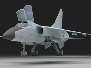 fbc-1jh-7 fighter 3D 모델