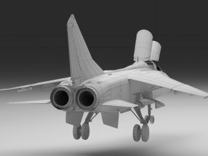 fbc-1jh-7 fighter 3D 모델