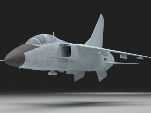 fbc-1jh-7 fighter 3D 모델