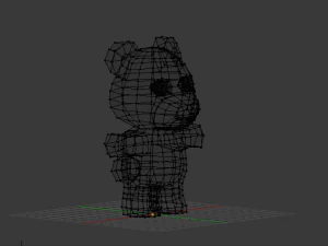 action teddy-rigged and animated 3D Model