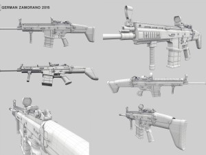 scar h Modelo 3D