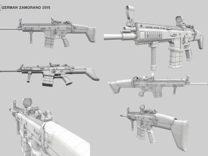 scar h 3D Model
