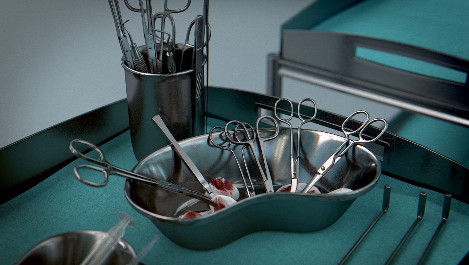 Surgical Instruments - Medical Equipment Kit 3D Model in ...