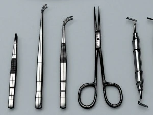 surgical instruments - medical equipment kit 3D Model