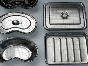 surgical instruments - medical equipment kit Model 3D