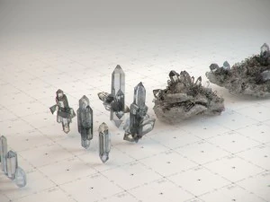 crystal model kit - 6 types trigonal 3D Model