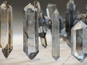 crystal model kit - 6 types trigonal 3D Model