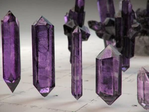 crystal model kit - 6 types trigonal 3D Model