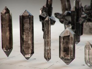 crystal model kit - 6 types trigonal 3D Model