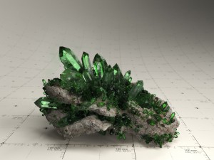 crystal model kit - 6 types trigonal Modèle 3D