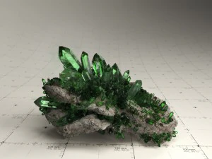crystal model kit - 6 types trigonal 3D Model