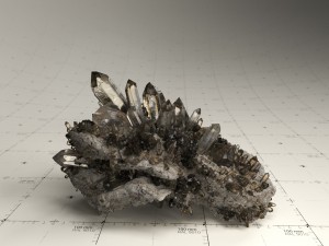 crystal model kit - 6 types trigonal Modèle 3D