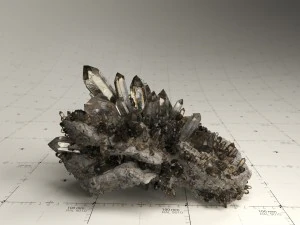 crystal model kit - 6 types trigonal 3D Model