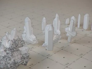 crystal model kit - 6 types trigonal 3D Model
