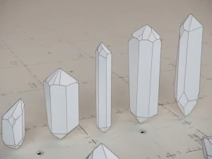 crystal model kit - 6 types trigonal 3D Model