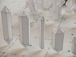 crystal model kit - 6 types trigonal 3D Model