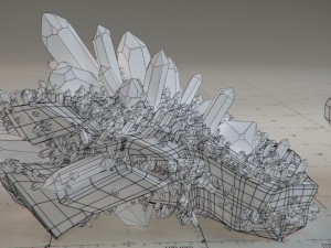 crystal model kit - 6 types trigonal Modèle 3D