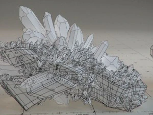 crystal model kit - 6 types trigonal 3D Model