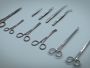 forceps tweezers - medical instruments 3D Model
