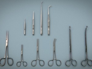 forceps tweezers - medical instruments Modelo 3D