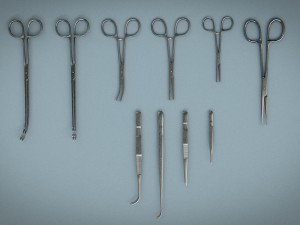 forceps tweezers - medical instruments Modelo 3D