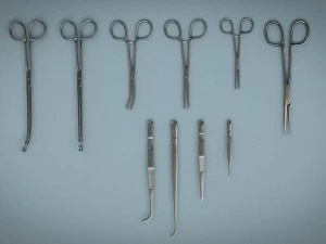 forceps tweezers - medical instruments 3D Model