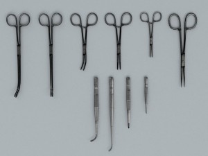forceps tweezers - medical instruments Modelo 3D