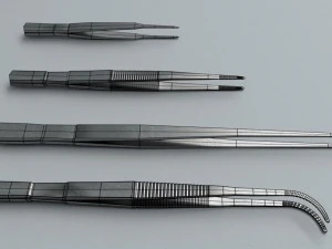 forceps tweezers - medical instruments 3D Model