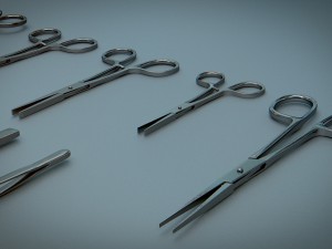 forceps tweezers - medical instruments Modelo 3D